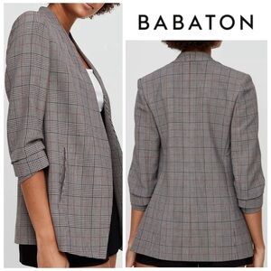 Aritzia Babaton Macaulay Gray Check Blazer